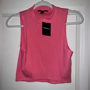 PINK CROP TOP